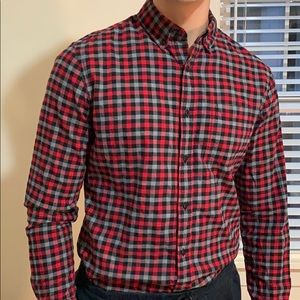 Red and black luxe flannel